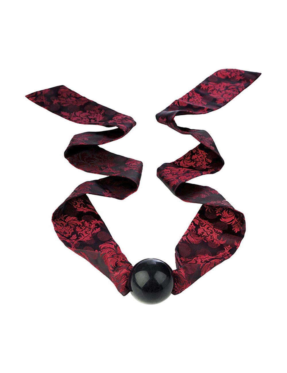 CALEXOTICS - SCANDAL BALL GAG WITH BLACK/RED BOW CALEXOTICS - SCANDAL BALL GAG WITH BLACK/RED BOW
