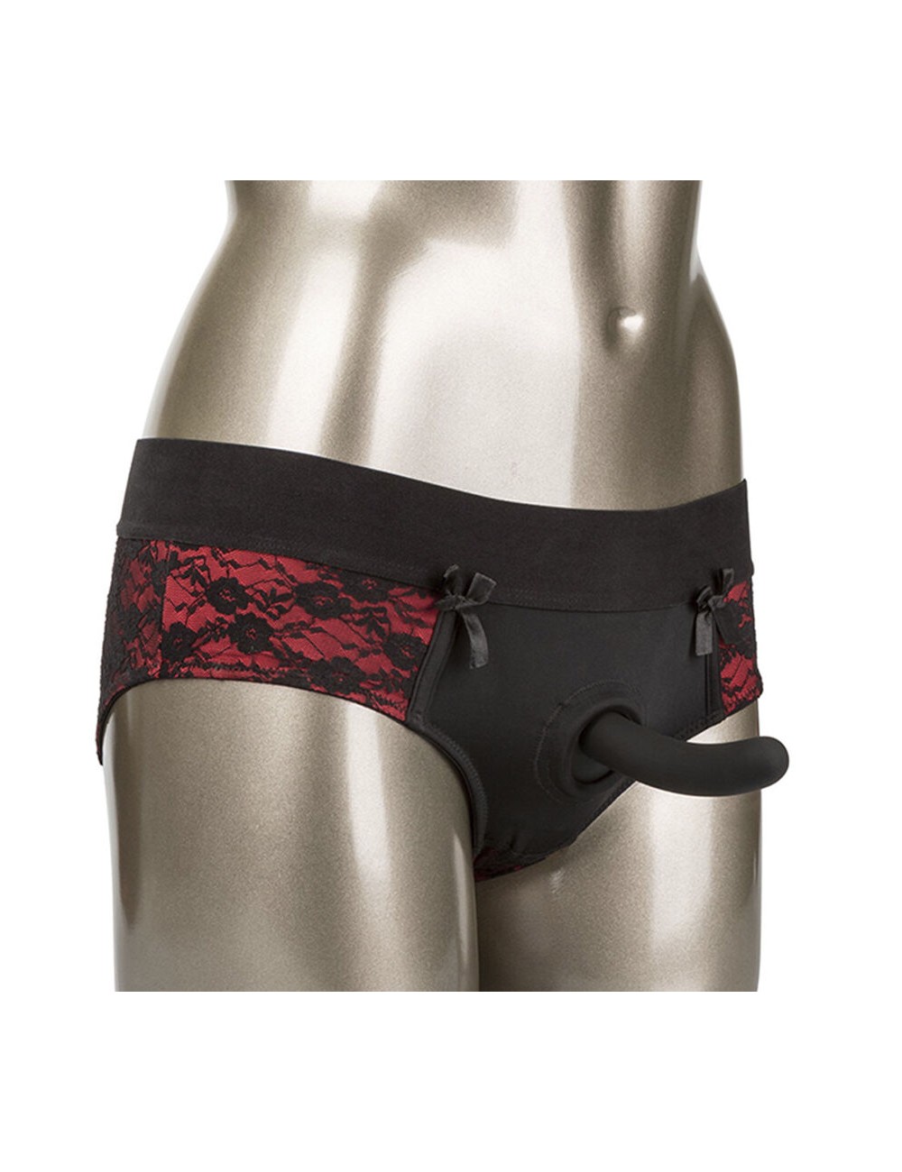 CALEXOTICS - SCANDAL SET OF CROTCHLESS PANTIES WITH DILDO SIZE S/M CALEXOTICS - SCANDAL SET OF CROTCHLESS PANTIES WITH DILDO SIZE S/M