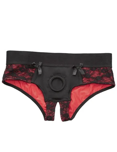 CALEXOTICS - SCANDAL SET OF CROTCHLESS PANTIES WITH DILDO SIZE S/M