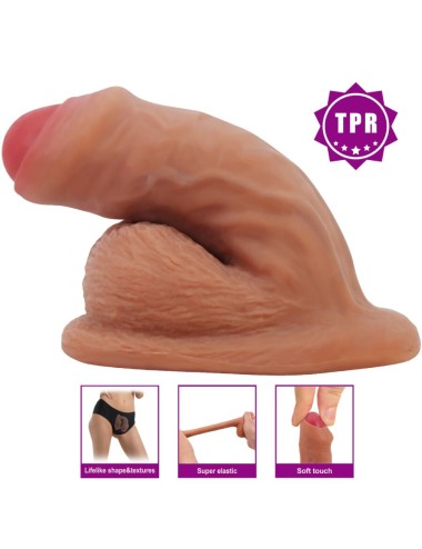 PRETTY LOVE - WARNELL ULTRA REALISTIC AND ELASTIC DILDO 9.5 CM MULATO