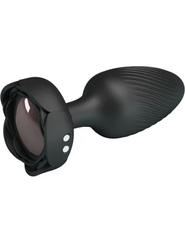 PRETTY LOVE - VARIAN ANAL PLUG WITH  LED LIGHT BLACK 10.8 CM