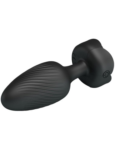 PRETTY LOVE - VARIAN ANAL PLUG WITH  LED LIGHT BLACK 10.8 CM
