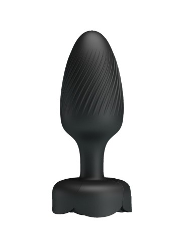 PRETTY LOVE - OSBORN ANAL PLUG WITH  LED LIGHT BLACK 9.8 CM