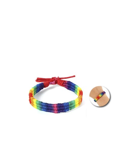 PRIDE - RAINBOW FLAG BRAIDED BRACELET