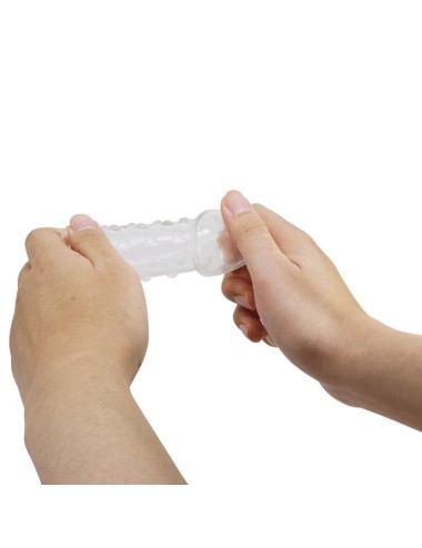 PRETTY LOVE - TIGHT AND VOLUMIZING PENIS SLEEVE TRANSPARENT