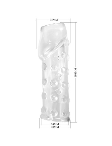 PRETTY LOVE - TIGHT AND VOLUMIZING PENIS SLEEVE TRANSPARENT