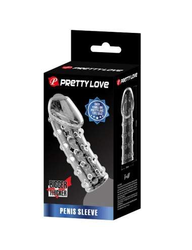 PRETTY LOVE - TIGHT AND VOLUMIZING PENIS SLEEVE TRANSPARENT
