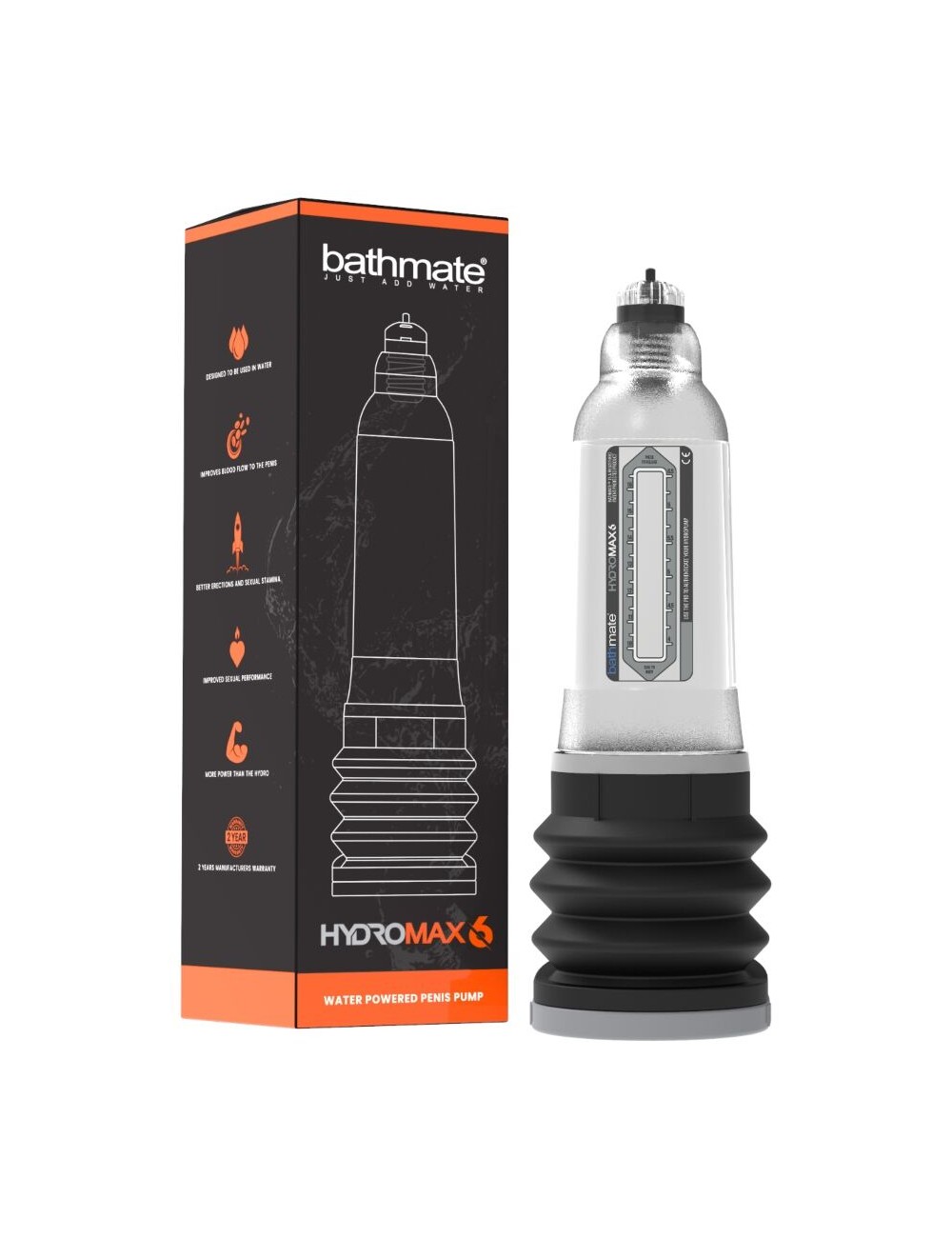 BATHMATE - HYDROMAX 6 CLEAR BATHMATE - HYDROMAX 6 CLEAR