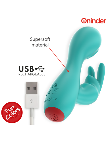 ONINDER CUTE - LOVE BUNNY G-SPOT CLITORAL VIBRATOR - FREE WORLDWIDE APP