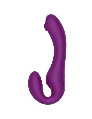 XOCOON - 2 IN 1 STRAPLESS STRAP-ON VIBRATOR WITH REMOTE CONTROL PURPLE