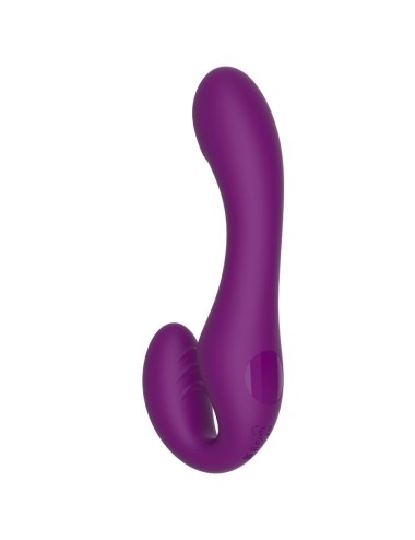 XOCOON - 2 IN 1 STRAPLESS STRAP-ON VIBRATOR WITH REMOTE CONTROL PURPLE