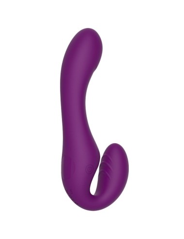 XOCOON - 2 IN 1 STRAPLESS STRAP-ON VIBRATOR WITH REMOTE CONTROL PURPLE