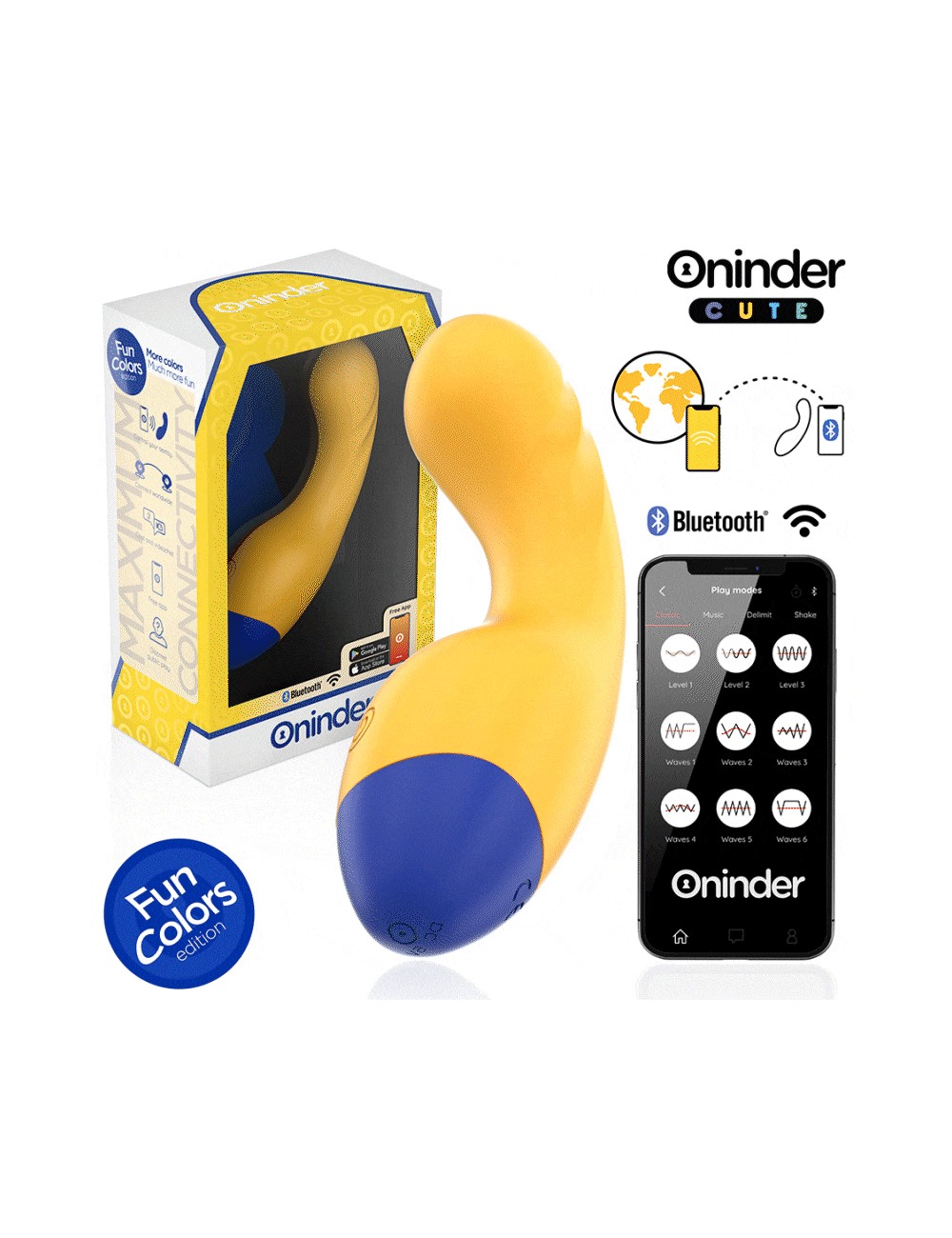 ONINDER CUTE - LOVE BUDDY MASTER G-SPOT VIBRATOR - FREE WORLDWIDE APP