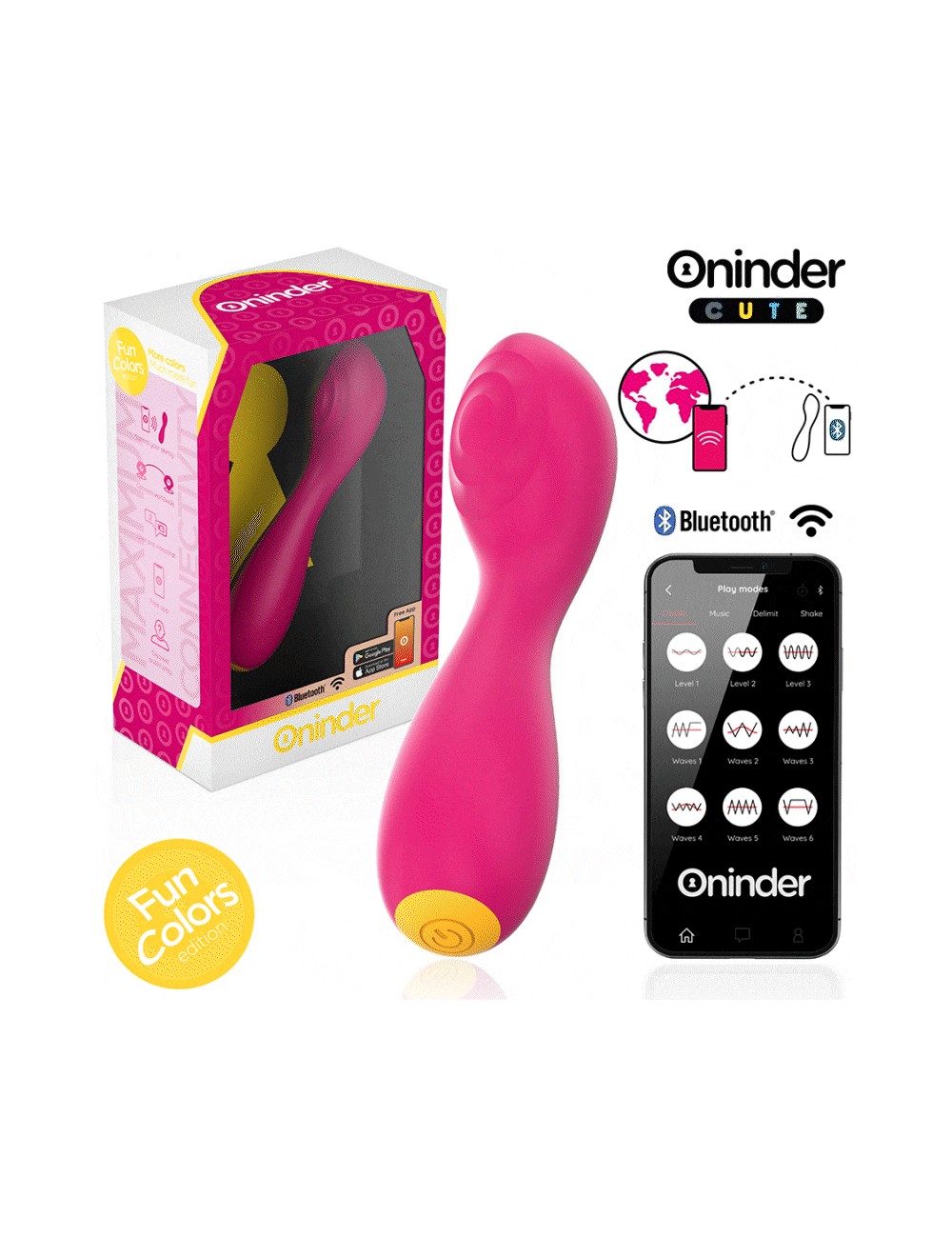 ONINDER CUTE - LOVE BUDDY MASTER G-SPOT VIBRATOR - FREE WORLDWIDE APP