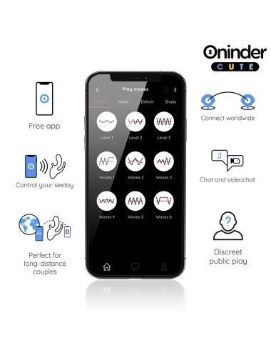 ONINDER CUTE - LOVE 3 SOME TRIPLE VIBRATOR - FREE WORLDWIDE APP