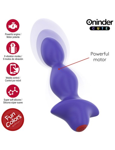 ONINDER CUTE - LOVE BUTT VIBRATING ANAL PLUG DILATOR - FREE WORLDWIDE APP