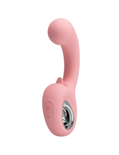PRETTY LOVE - ERYNNYES G-SPOT VIBRATOR + CLITORIS STIMULATOR 10 VIBRATIONS PINK