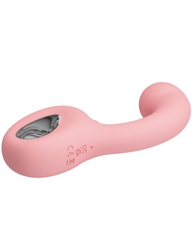 PRETTY LOVE - ERYNNYES G-SPOT VIBRATOR + CLITORIS STIMULATOR 10 VIBRATIONS PINK