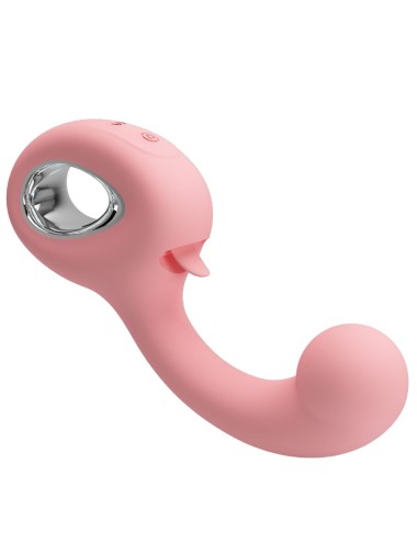 PRETTY LOVE - ERYNNYES G-SPOT VIBRATOR + CLITORIS STIMULATOR 10 VIBRATIONS PINK