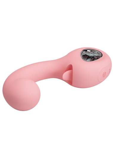 PRETTY LOVE - ERYNNYES G-SPOT VIBRATOR + CLITORIS STIMULATOR 10 VIBRATIONS PINK