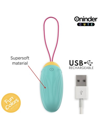 ONINDER CUTE - LOVE PLEASURE VIBRO-ROTATING SILICONE GEM EGG - FREE WORLDWIDE APP