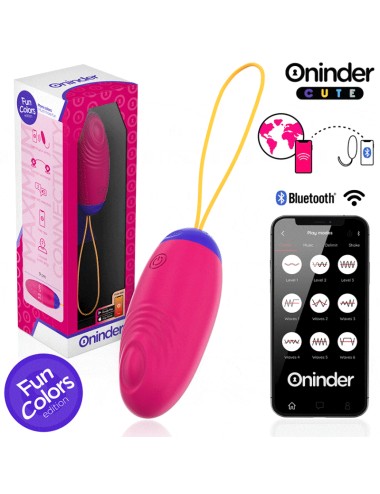 ONINDER CUTE - LOVE PLEASURE VIBRO-WAVE TAPPING SILICONE EGG - FREE WORLDWIDE APP