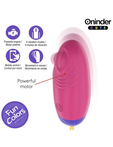 ONINDER CUTE - LOVE PLEASURE VIBRO-WAVE TAPPING SILICONE EGG - FREE WORLDWIDE APP