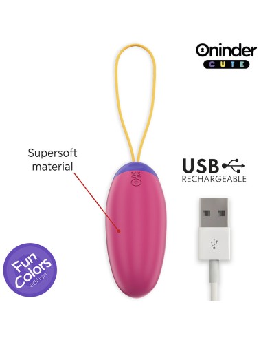 ONINDER CUTE - LOVE PLEASURE VIBRO-WAVE TAPPING SILICONE EGG - FREE WORLDWIDE APP