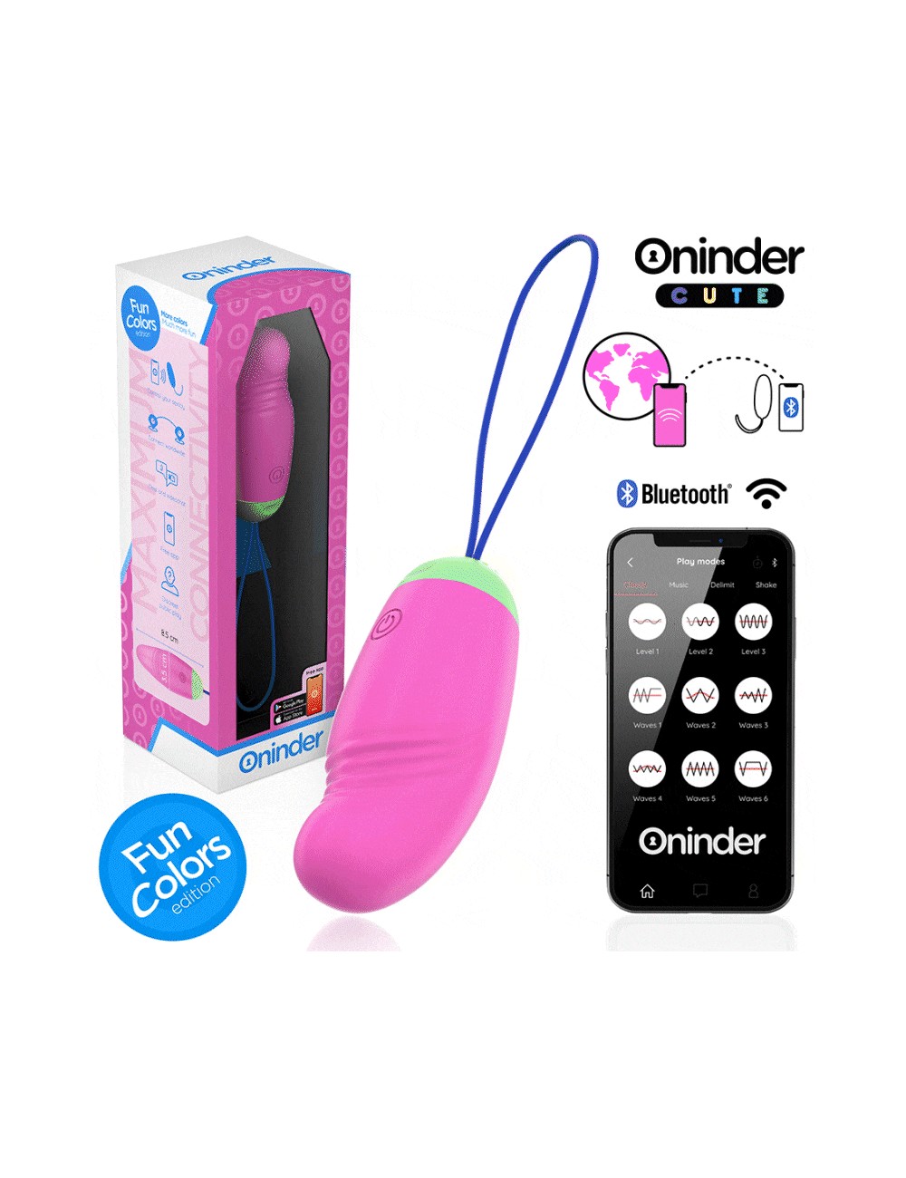 ONINDER CUTE - LOVE PLEASURE VIBRO-ROTATING EGG 360 SILICONE - FREE WORLDWIDE APP ONINDER CUTE - LOVE PLEASURE VIBRO-ROTATING EGG 360 SILICONE - FREE WORLDWIDE APP