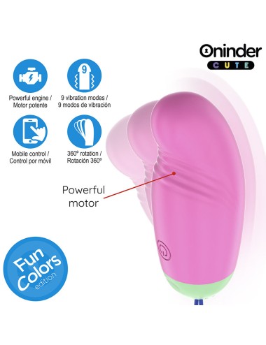 ONINDER CUTE - LOVE PLEASURE VIBRO-ROTATING EGG 360 SILICONE - FREE WORLDWIDE APP