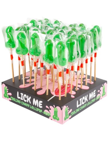 SECRETPLAY - MINT CANDY PENIS LOLLIPOP DISPLAY WITH COLD EFFECT (40 UNITS)