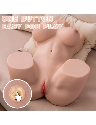 XISE - DANIA THRUSTING REALISTIC TORSO WITH FEMALE VIBRATION 52 CM