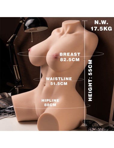 XISE - MURIEL FEMALE REALISTIC TORSO WITH THRUSTING 55 CM