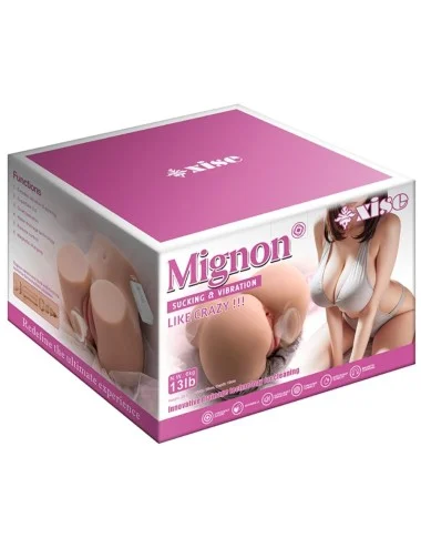 XISE - MIGNON SUCKING REALISTIC VAGINA MASTURBATOR WITH VIBRATION AND STIMULATING WAVES AND REMOTE CONTROL 6 KG