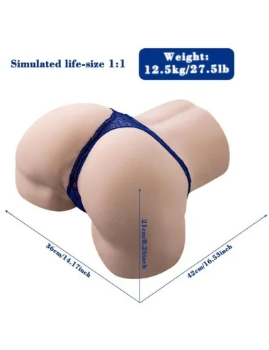 XISE - GINA MULTIPOSITION REALISTIC VAGINA MASTURBATOR WITH VIBRATION AND REMOTE CONTROL