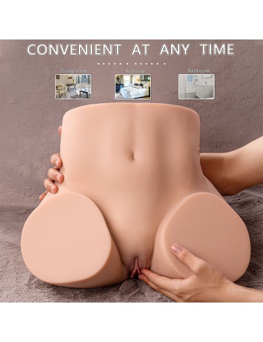 XISE - ETHEL THRUSTING REALISTIC VAGINA MASTURBATOR WITH MULTI-POSITION VIBRATION