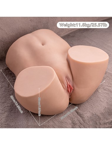 XISE - ETHEL THRUSTING REALISTIC VAGINA MASTURBATOR WITH MULTI-POSITION VIBRATION