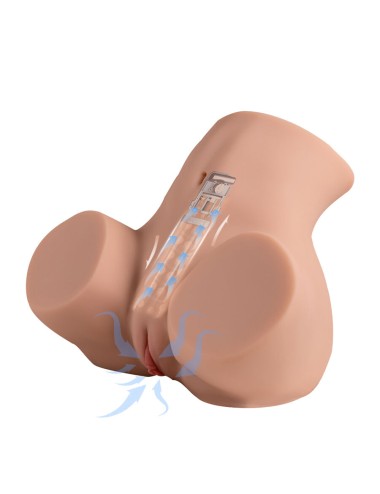 XISE - DANAE THRUSTING REALISTIC VAGINA MASTUBADOR WITH MULTI-POSITION VIBRATION