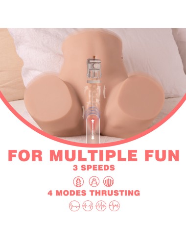XISE - DANAE THRUSTING REALISTIC VAGINA MASTUBADOR WITH MULTI-POSITION VIBRATION
