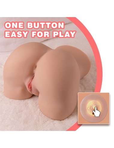 XISE - DANAE THRUSTING REALISTIC VAGINA MASTUBADOR WITH MULTI-POSITION VIBRATION