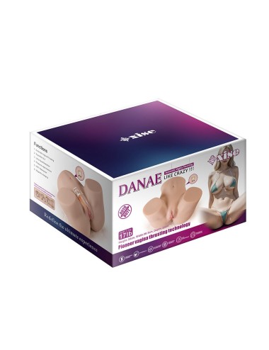 XISE - DANAE THRUSTING REALISTIC VAGINA MASTUBADOR WITH MULTI-POSITION VIBRATION