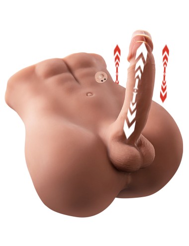XISE - BERTLETT DILDO ASS REALISTIC DILDO AND ANUS MASTURBATOR FRONT POSITION WITH THRUSTING 18 CM