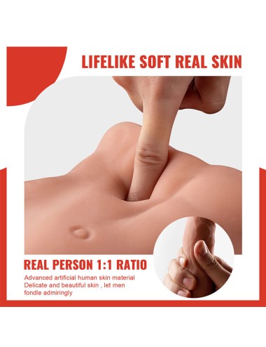 XISE - BERTLETT DILDO ASS REALISTIC DILDO AND ANUS MASTURBATOR FRONT POSITION WITH THRUSTING 18 CM