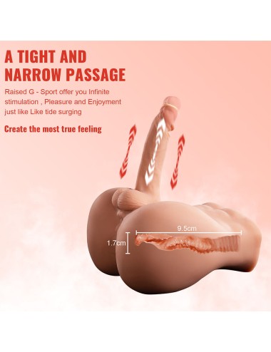 XISE - BERTLETT DILDO ASS REALISTIC DILDO AND ANUS MASTURBATOR FRONT POSITION WITH THRUSTING 18 CM