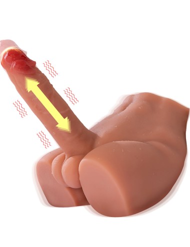 XISE - PEEL DILDO ASS REALISTIC DILDO MASTURBATOR FRONT POSITION WITH THRUSTING 17.5 CM