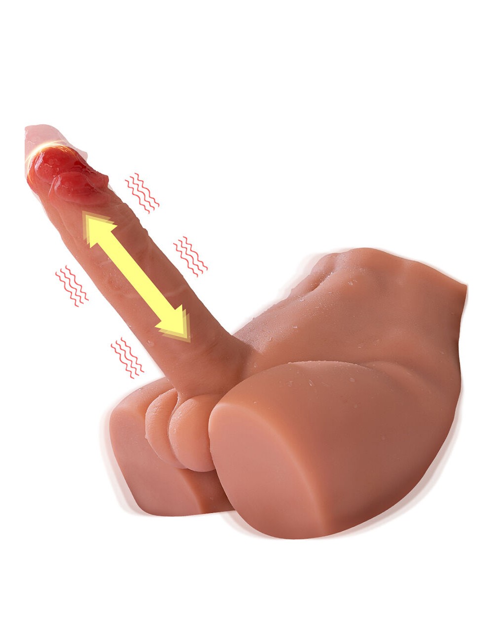 XISE - PEEL DILDO ASS REALISTIC DILDO MASTURBATOR FRONT POSITION WITH THRUSTING 17.5 CM XISE - PEEL DILDO ASS REALISTIC DILDO MASTURBATOR FRONT POSITION WITH THRUSTING 17.5 CM