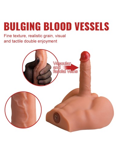 XISE - PEEL DILDO ASS REALISTIC DILDO MASTURBATOR FRONT POSITION WITH THRUSTING 17.5 CM