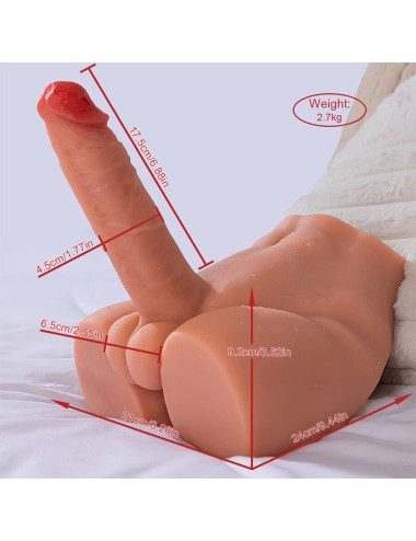 XISE - PEEL DILDO ASS REALISTIC DILDO MASTURBATOR FRONT POSITION WITH THRUSTING 17.5 CM