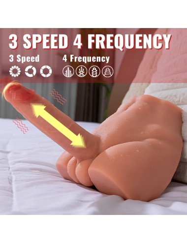XISE - PEEL DILDO ASS REALISTIC DILDO MASTURBATOR FRONT POSITION WITH THRUSTING 17.5 CM