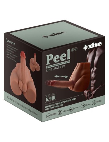 XISE - PEEL DILDO ASS REALISTIC DILDO MASTURBATOR FRONT POSITION WITH THRUSTING 17.5 CM